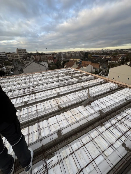 Réalisation d’un plancher béton à Villejuif 